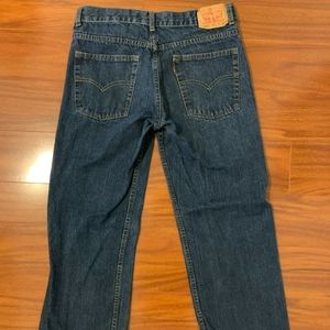 Levi's 550 Relaxed dark denim jeans
